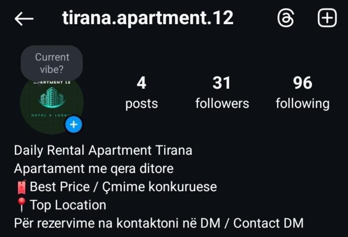 Tirana Center Apartment 12 Eksteriør billede